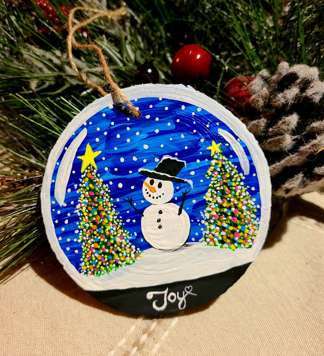 Snow Globe Ornament – Kayleigh's Kanvases